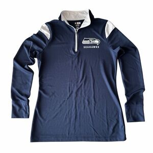 Seattle Seahawks Quarter-Zip Pullover, Size M